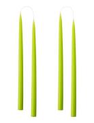 Kunstindustrien Hand Dipped Candles, 4 Pack Gul