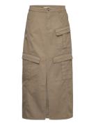 Gestuz Aubreygz Hw Long Skirt Khaki Green