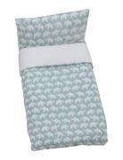 Rätt Start Elephant Eco, Bed Set, Crib, Blue Blå