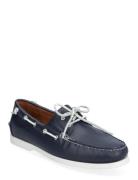 Polo Ralph Lauren Tumbled Leather-Merton Boat-Cs-Bts Marinblå