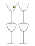 Borough Martini Glass Set 4 Home Tableware Glass Cocktail Glass Nude L...