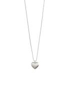 Pilgrim Sophia Recycled Heart Pendant Necklace Silver