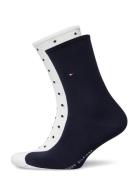 Tommy Hilfiger Th Women Sock Dot 2P Vit