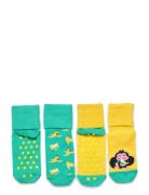 Happy Socks 2-Pack Kids Monkey & Banana Anti Slip Socks Multi/patterne...