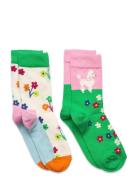 Happy Socks 2-Pack Kids Poodle & Flowers Socks Multi/patterned