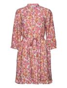 MSCH Copenhagen Mschadanaya Ladonna 3/4 Shirt Dress Aop Rosa