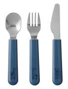 Børnebestik Mio Home Meal Time Cutlery Blue Mepal