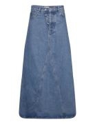 Ganni Overdyed Cutline Denim Blå