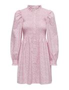 ONLY Onlpi Aspen L/S Smock Dress Wvn Cs Rosa