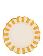 Yellow Scalloped Breakfast Plate Home Tableware Plates Dinner Plates Y...