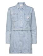 Calvin Klein Jeans Shirt Denim Dress Blå