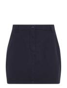 Tommy Hilfiger Cotton Gmd Chino Skirt Marinblå