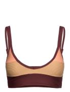 Rip Curl Block Party Spliced Crop Burgundy