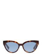 Pilgrim Raisa Recycled Sunglasses Tortoise Brown Brun