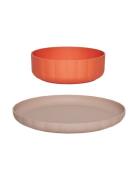 OYOY MINI Pullo Plate & Bowl - Set Of 2 Multi/patterned