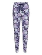 Hunkemöller Pant Jersey Lillies Garden Blå