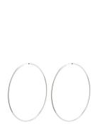 Pilgrim April Recycled Mega Hoop Earrings Silver