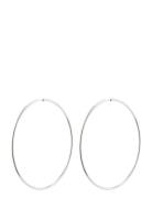 Pilgrim April Recycled Maxi Hoop Earrings Silver