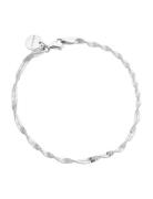 Syster P Herringb Twisted Bracelet Silver