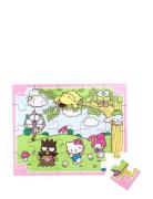 Hello Kitty Träpussel 20 Bitar Toys Puzzles And Games Puzzles Multi/pa...