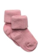 Mp Denmark Cotton Rib Baby Socks Rosa