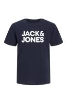 Jack & J S Jjecorp Logo Tee Ss O-Neck Noos Jnr Blå