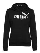 PUMA Ess Logo Hoodie Fl Svart