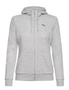 PUMA Ess Small Logo Full-Zip Hoodie Tr Grå