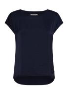 Lindex Top Natalie Marinblå