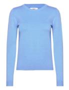 Object Objthess L/S O-Neck Knit Pullover Noos Blå