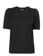 Residus Tu Puff Sleeve Top Svart