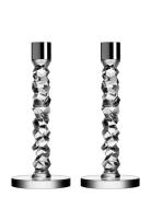 Orrefors Carat Candlestick Silver 2-Pack Nude