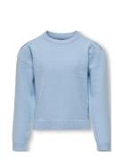 Kids Only Koglesly L/S Puff Pullover Cp Knt Blå