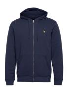 Lyle & Scott Zip Through Hoodie Marinblå