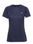 Newline Women Core Running T-Shirt S/S Marinblå