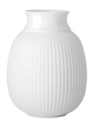 Lyngby Porcelæn Curve Vase H17.5 White Porcelain Vit