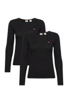 LEVI´S Women Ls 2 Pack Tee A0787 Ls Two Pac Svart