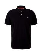 Tom Tailor Basic Polo With Contrast Svart