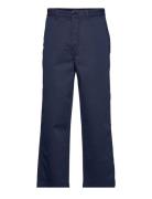 GANT D2. Wide Leg Cotton Chinos Blå