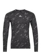 Adidas Performance Tf Aop Ls Tee Svart