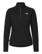 The North Face W 100 Glacier 1/4 Zip - Eu Svart