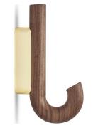 Gejst Hook Hanger Mini Walnut/Brass Brun