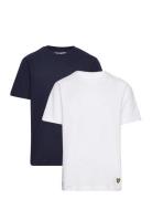 Lyle & Scott Junior 2 Pack Ss Lounge T-Shirt Marinblå