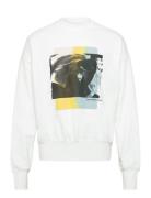 Calvin Klein Jeans Multi Layered Photo Crew Neck Vit