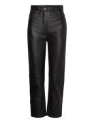 GANT D2. Hw Cropped Leather Pant Svart