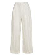 Gina Tricot Linen Trousers Kräm