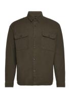 Selected Homme Slhloosemason-Twill Overshirt Ls Noos Brun