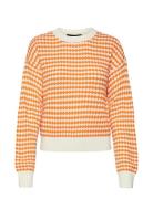 Vero Moda Vmgabi Ls O-Neck Pullover Ga Bf Orange