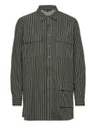 ONLY Onlmalika Cargo L/S Long Shirt Ptm Grön