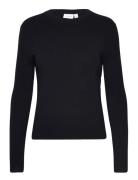 Vila Vicomfy O-Neck L/S Knit Top- Noos Svart